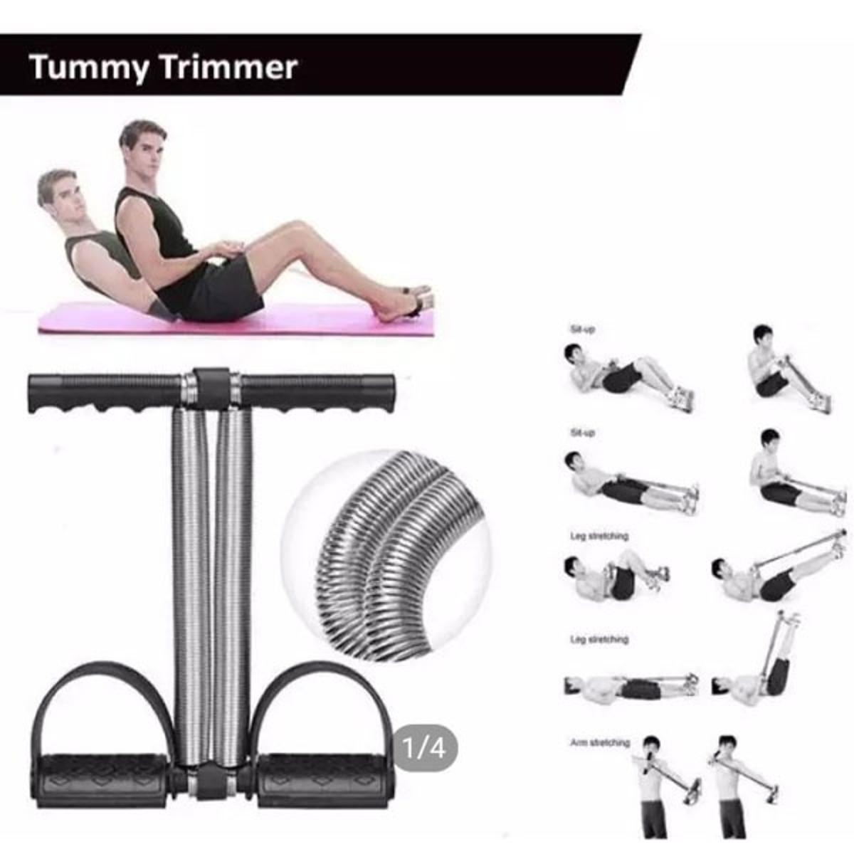 Tummy Trimmer Double Spring Bally Fat Burner Body Builder Exerciser Weight Loss Machine for Abdominal Belly Fat Loss Abs Arm Muscle Home Gym Workouts Equipment for Men and Women, Best for House Wife’s and Mother to Reshape the Body After Baby Birth