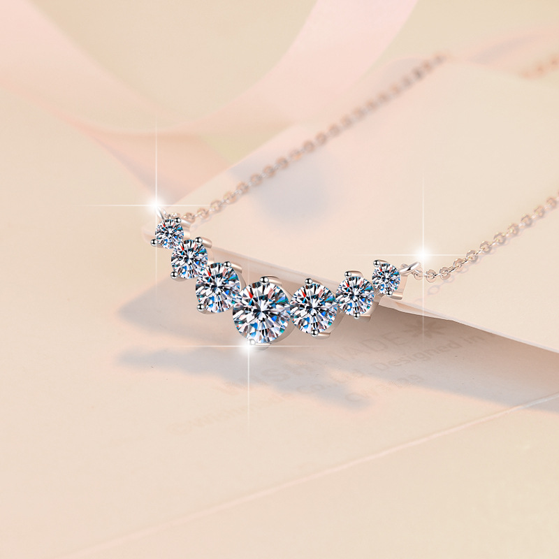 Luxury 925 Sterling Silver Necklace Noble Pendant for Women Wedding Jewelry Fine Accessories Zircon Fashion Party 