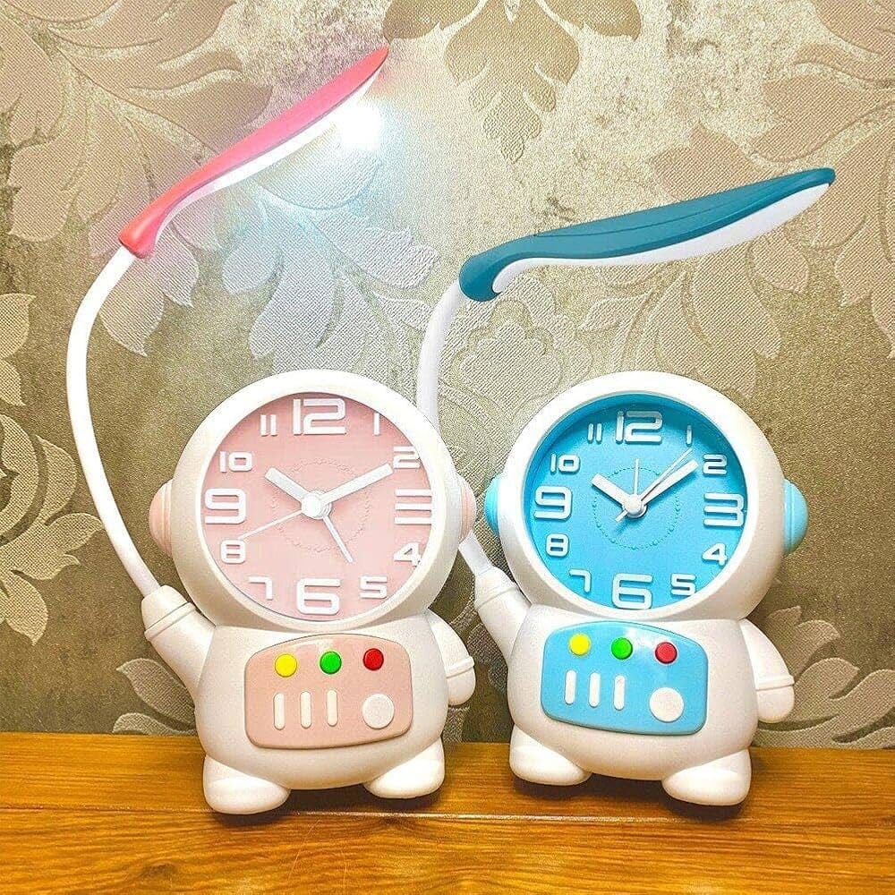 Astronaut Desk Lamp with Clock