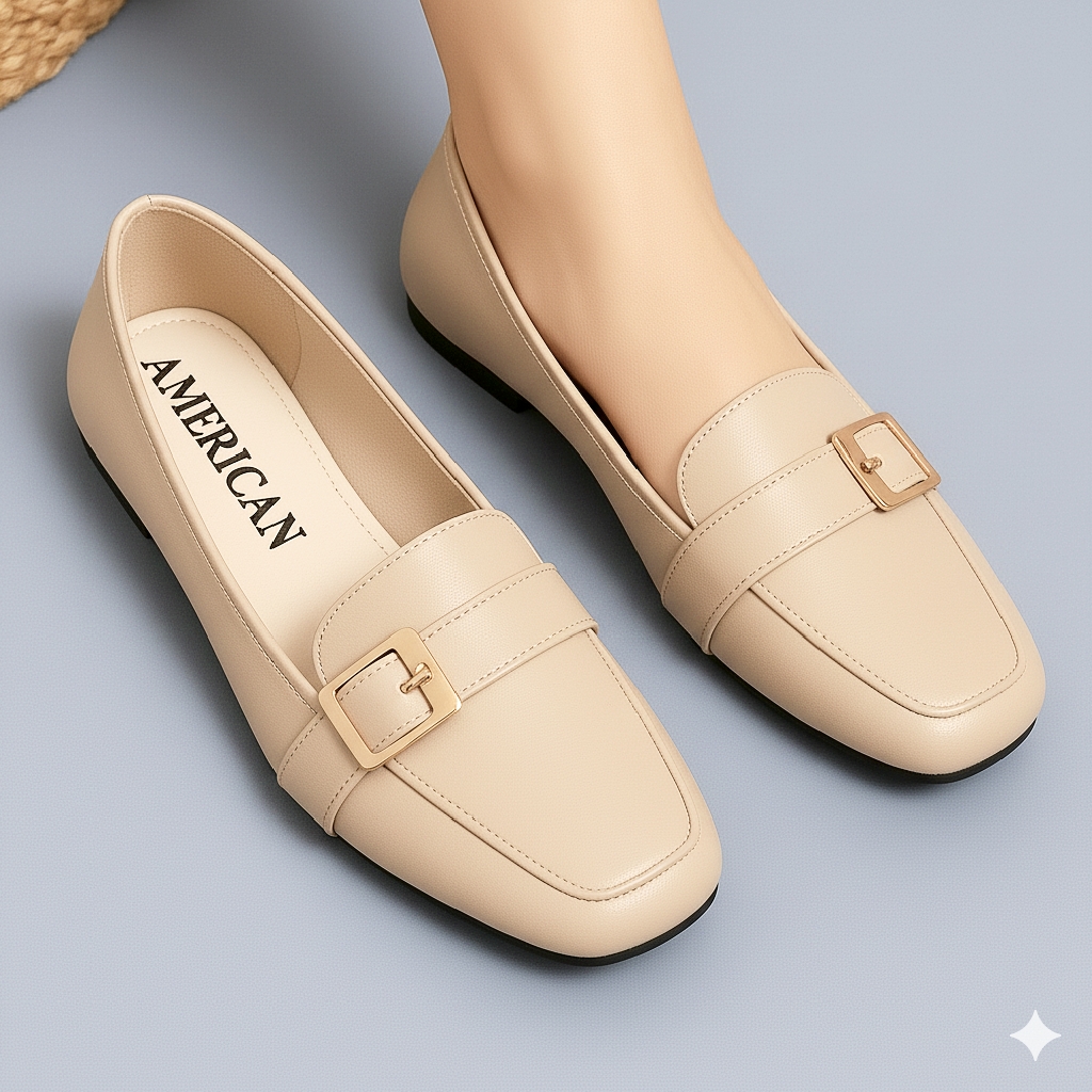 Women Flat Loafers & Moccasin Shoes Winter Ballet Flat Pumps & Loafers