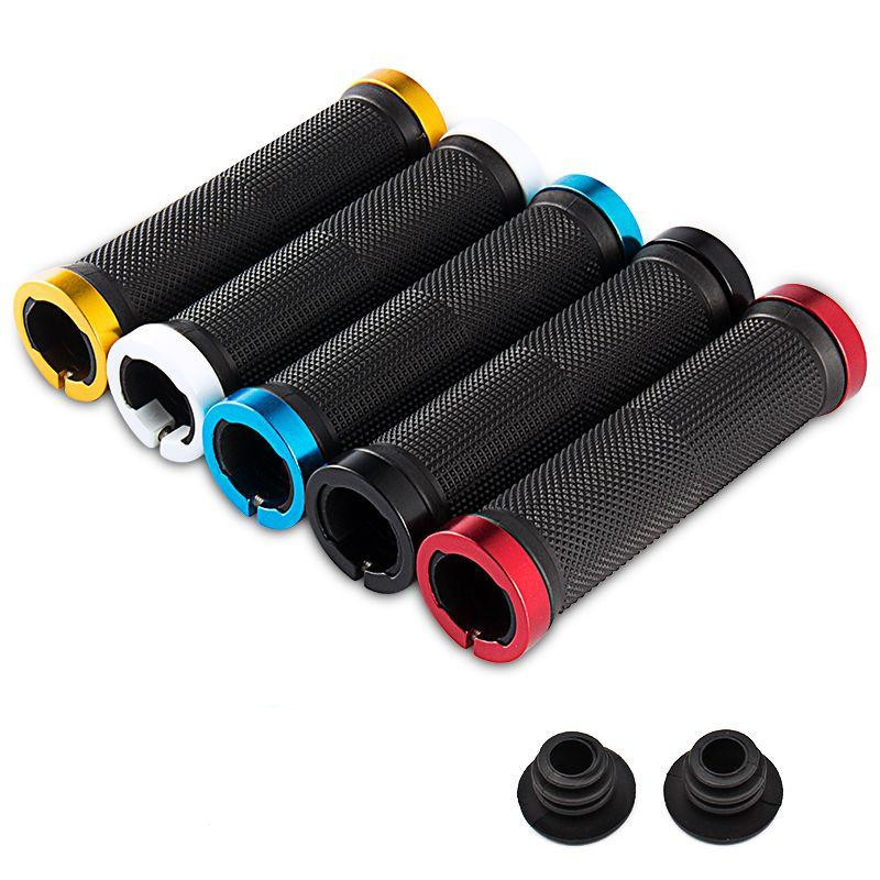 2PCS Lock on Bicycle Grips  Soft Mountain Bike Grips Dustproof Waterproof Bike Handle Non-slip MTB Cuffs Cycling Accessory