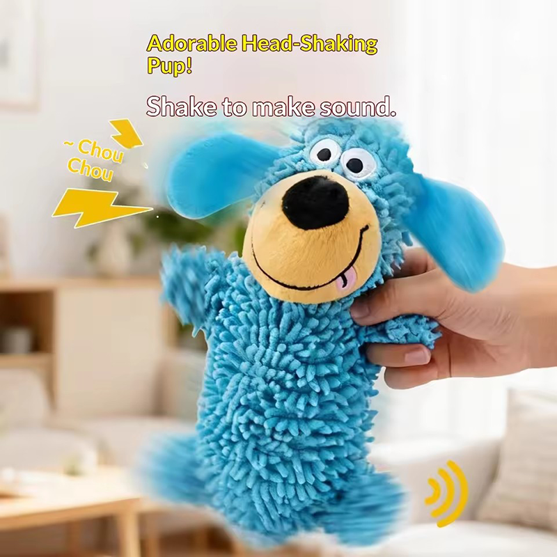 Dog Toy Squeaky Pet Chew Toy Durable Teething Molar Puppy Self Entertainment Interactive Stuffed Doll For Small Medium Dogs