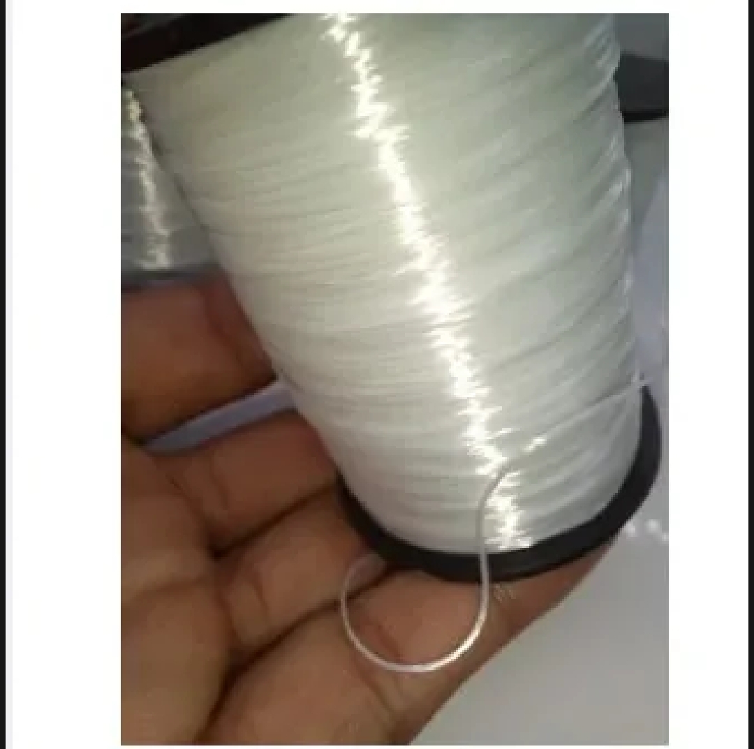 Pack of 1, White Stretchy Elastic Cord Thread for Jewelry Making Beading Bracelet (40 Yards )