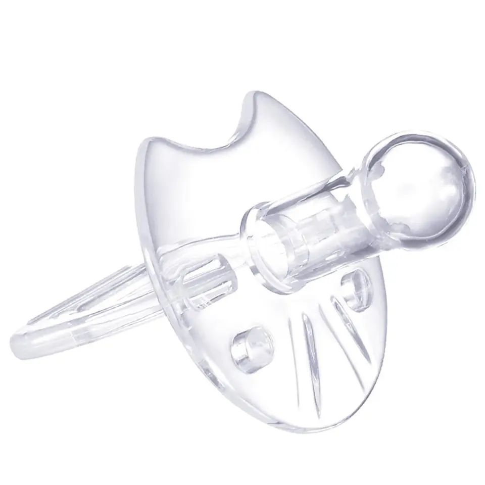 Baby Silicone Nipple Pacifier Teether Soother Round/Flat
