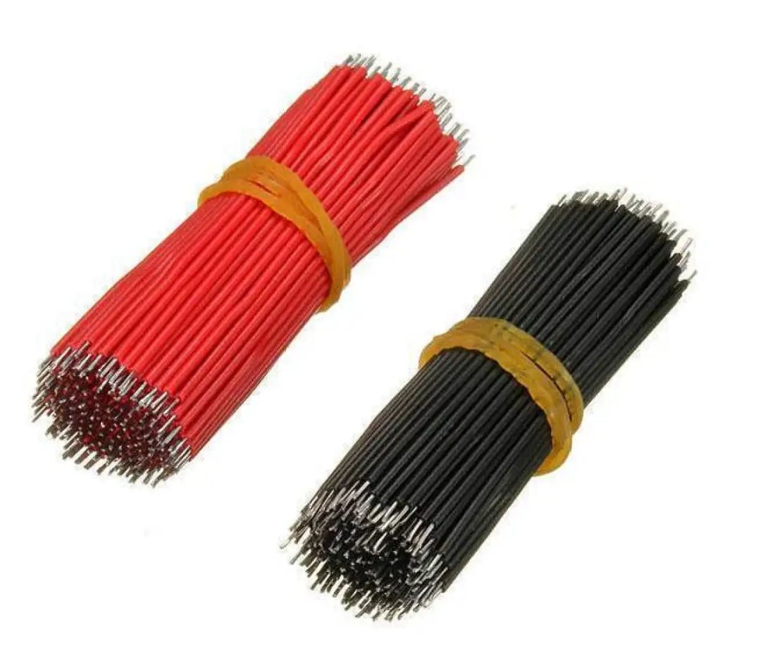 100 Pcs RED Jumper wires (arduino) 8cm Jumper Cable Dupont Wire Electronic Wires Insulated Connecting Jumper Wire Connector Wires DIY Projects