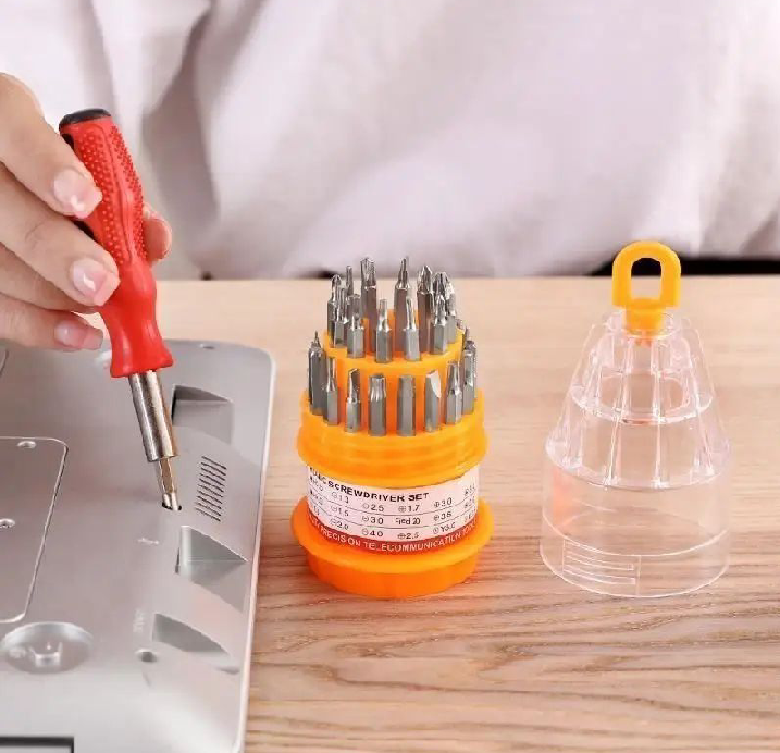 31 in 1 Repair Tools Kit for Tablet PC Cameras Watches Glasses Laptop | Screw Driver Bit Set | Precision Torx Driver set | Electronic Precise Manual ScrewDriver Tool Set | Mini Disassembly Mobile Phone Opening Tool | CRV BITS Holder