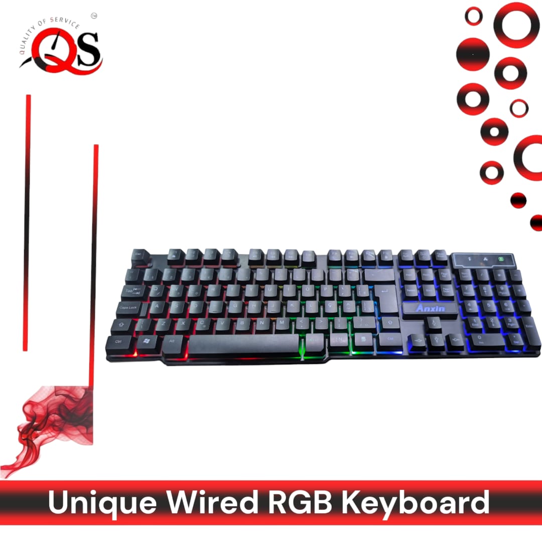 QS Wired Keyboard for Gaming & Office - USB Membrane Keyboard, Keyboard & Mouse Combo and Metal Keyboard Options
