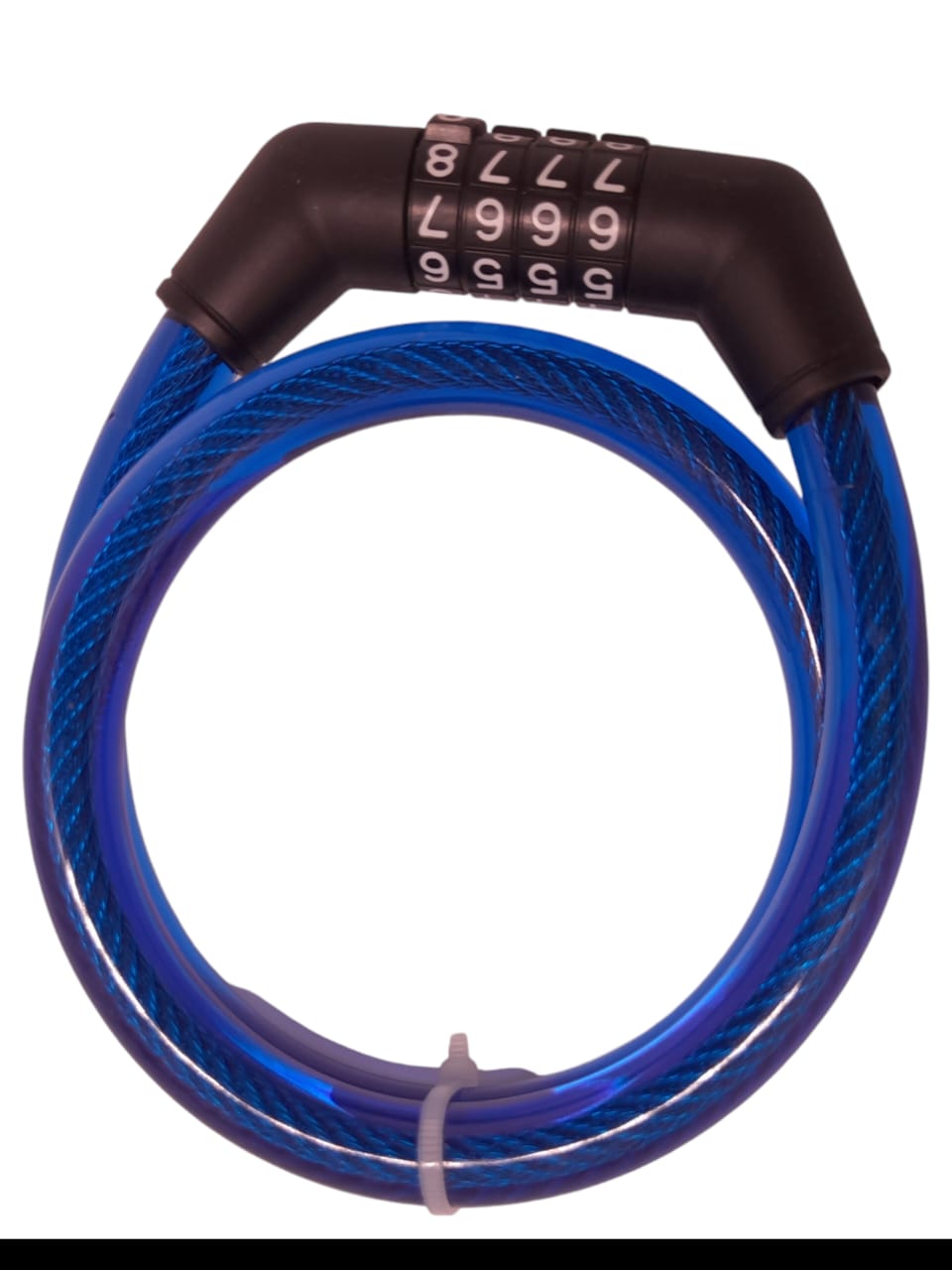 Grand Lock Portable Security 4-Digit Code Bike Lock- Anti-theft Wire lock- Mountain Bike Wire Lock- Bicycle Lock- Lock for Motorcycle Scooter- Safety Helmet Lock- Steel Wire Chain Lock