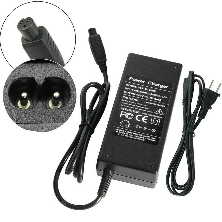 42V 2A Adapter Charger Power Supply for Balancing Electric Scooter Hoverboard