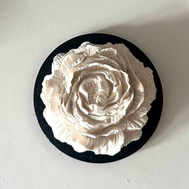 Ceramic decorations piece | tray, flower and vase
