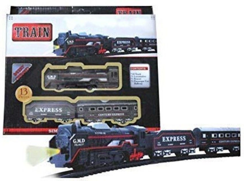 Century Express TrainSet For Kids Multicolor Black Train Battery Operated Plastic Toy TrainSet