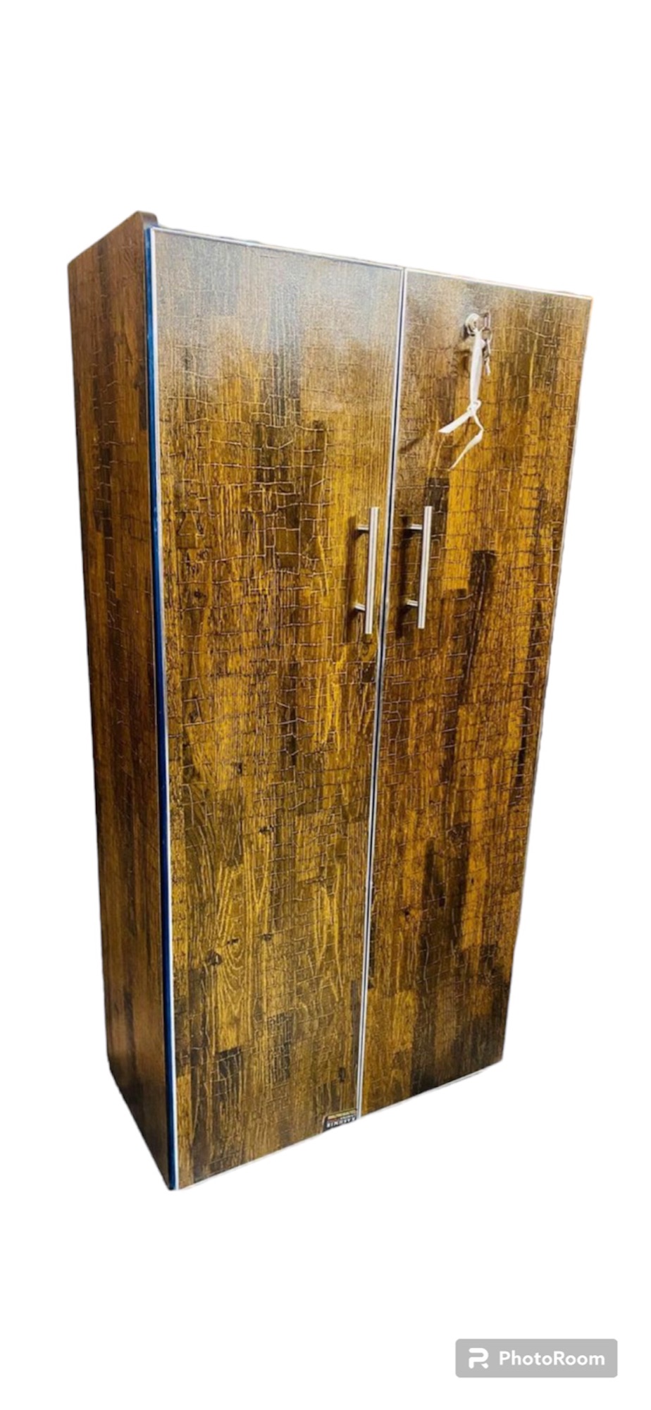 Wooden Two Door Cupboard Wardrobe Storage Cabinet book rack shoe rack ...