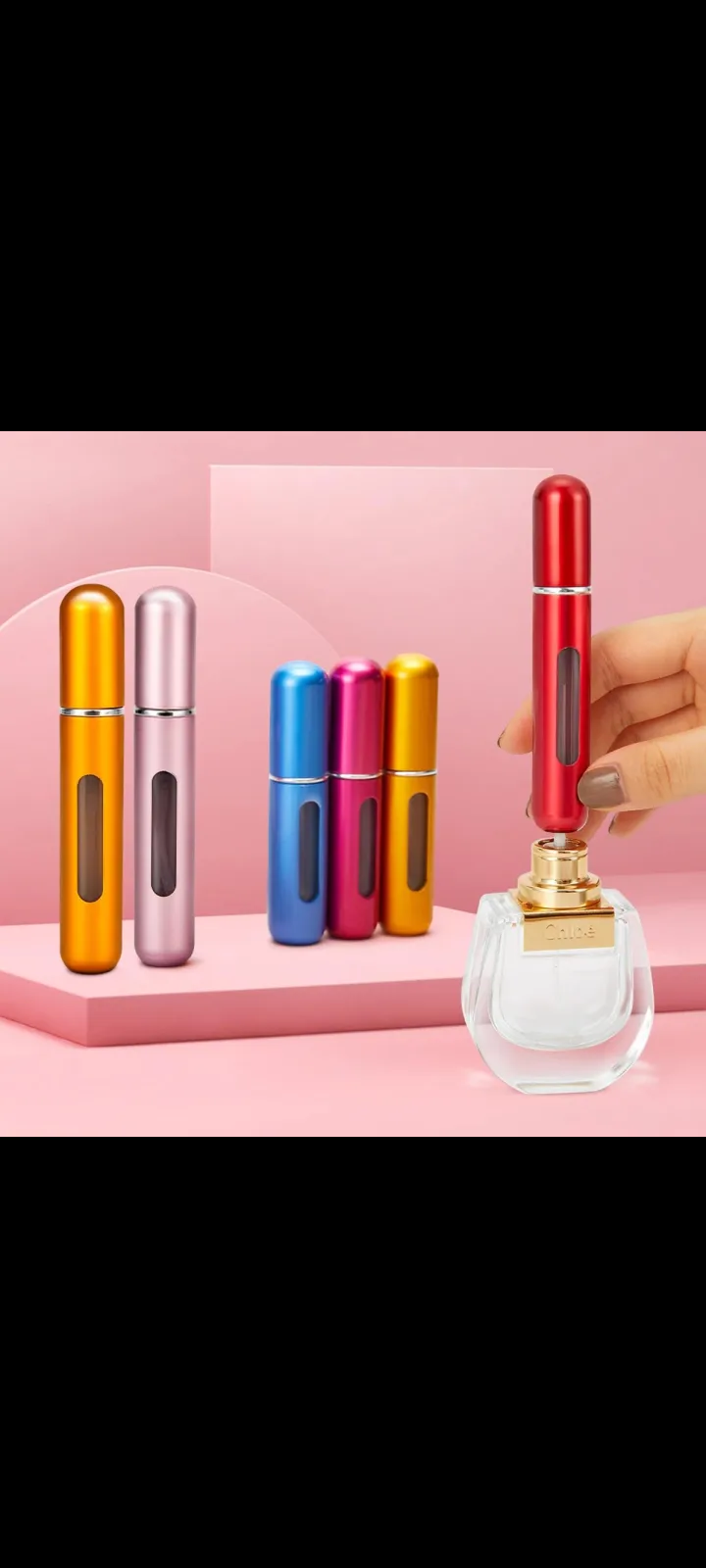 5ml Empty Perfume Refill Atomizer – Portable Travel Spray Bottle with Durable Metal Body price in Pakistan
