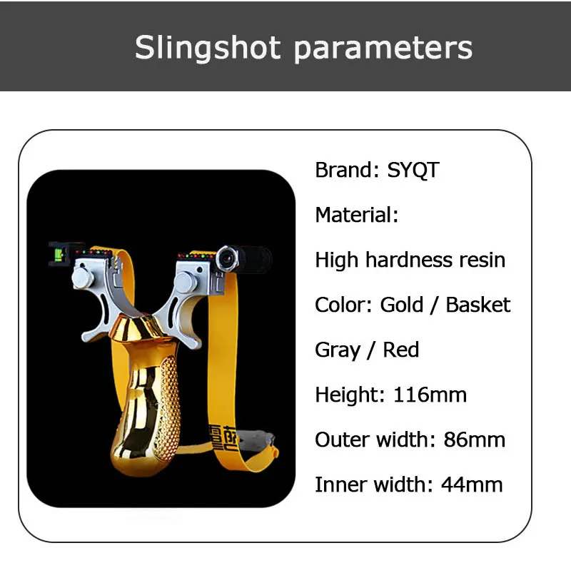 Metal Target Practice Launcher with Laser Pointer High Power Elastic Rubber Band Outdoor Sporting Activity Precision Aim Training Tool
