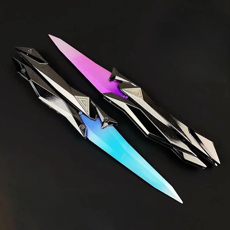Hot Sale  Shooter Foldable Butterfly 3D Engraved Collectible Weapon Portable Melee Gear For Cosplay/Gaming Accesso