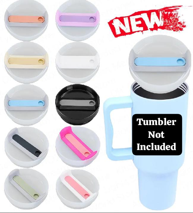 40 OZ Tumbler Lid Universal Fit Rotary Reusable Cover Replacement Lid for Outdoor Activities Commuting Coffee Lovers