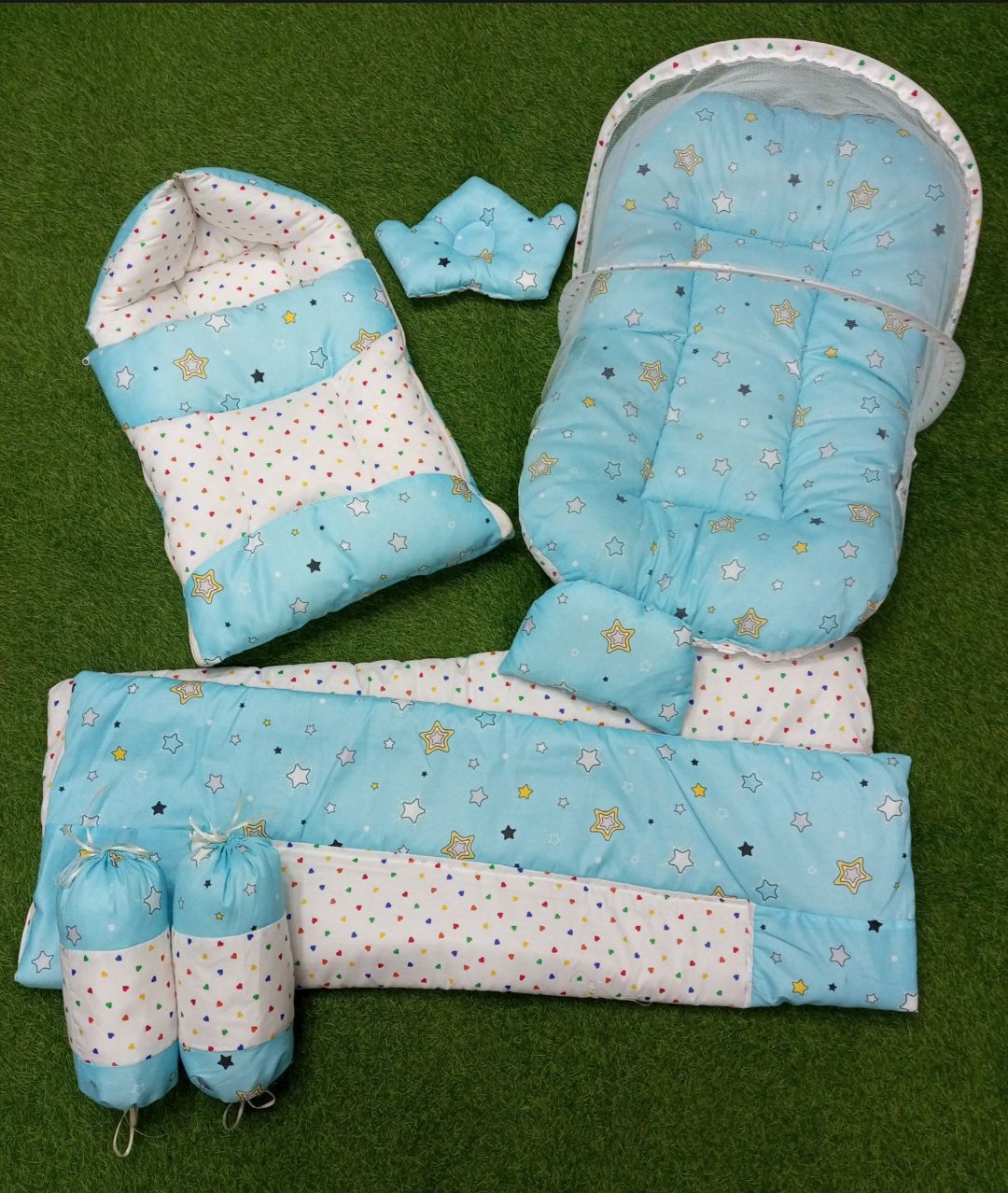 7Pcs Baby Bedding Set Super Soft High Quality Compete Newborn Bistar