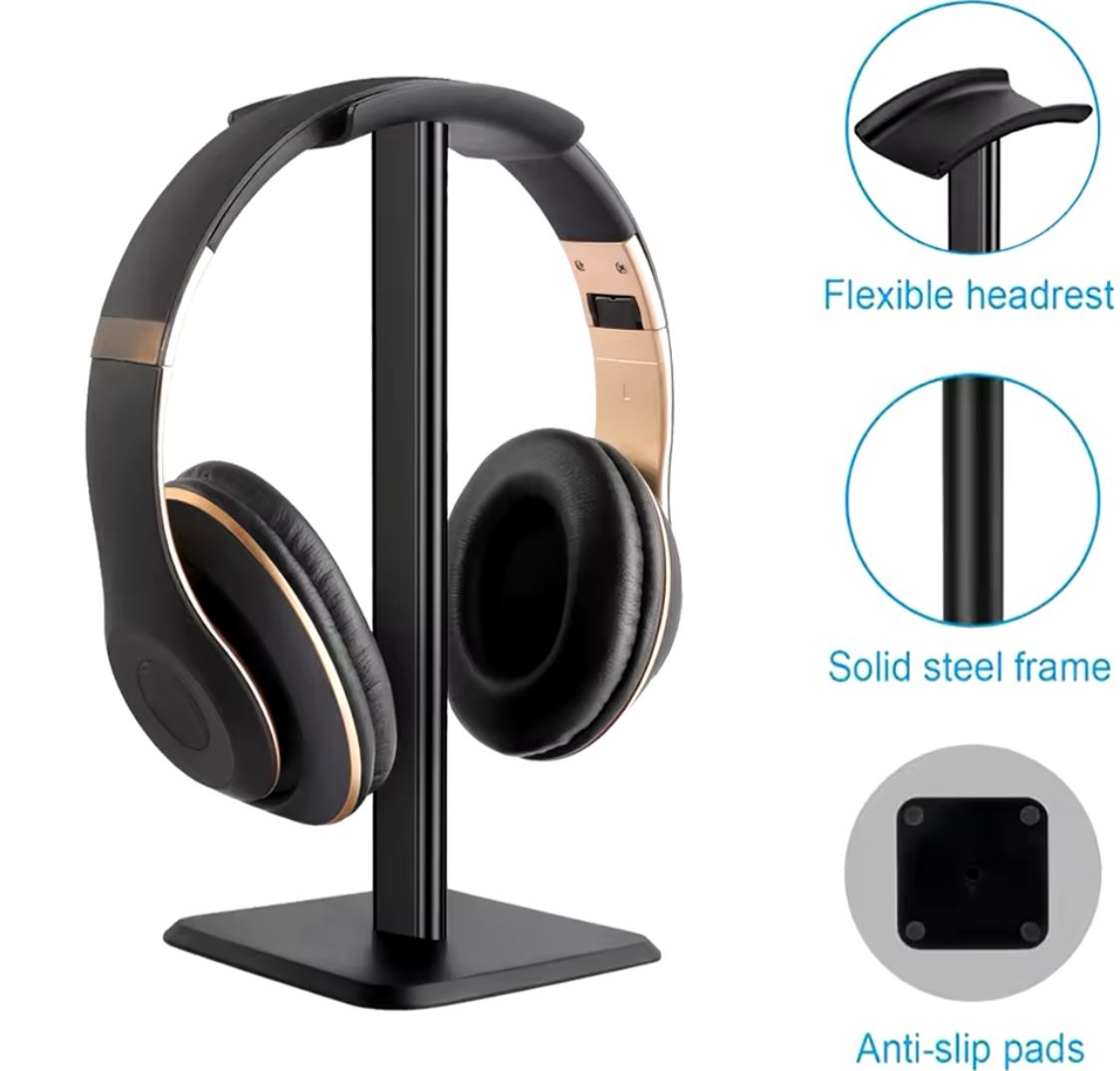 Rock Steady High Quality Aluminum Alloy + ABS Gaming Headphones Headset Stand