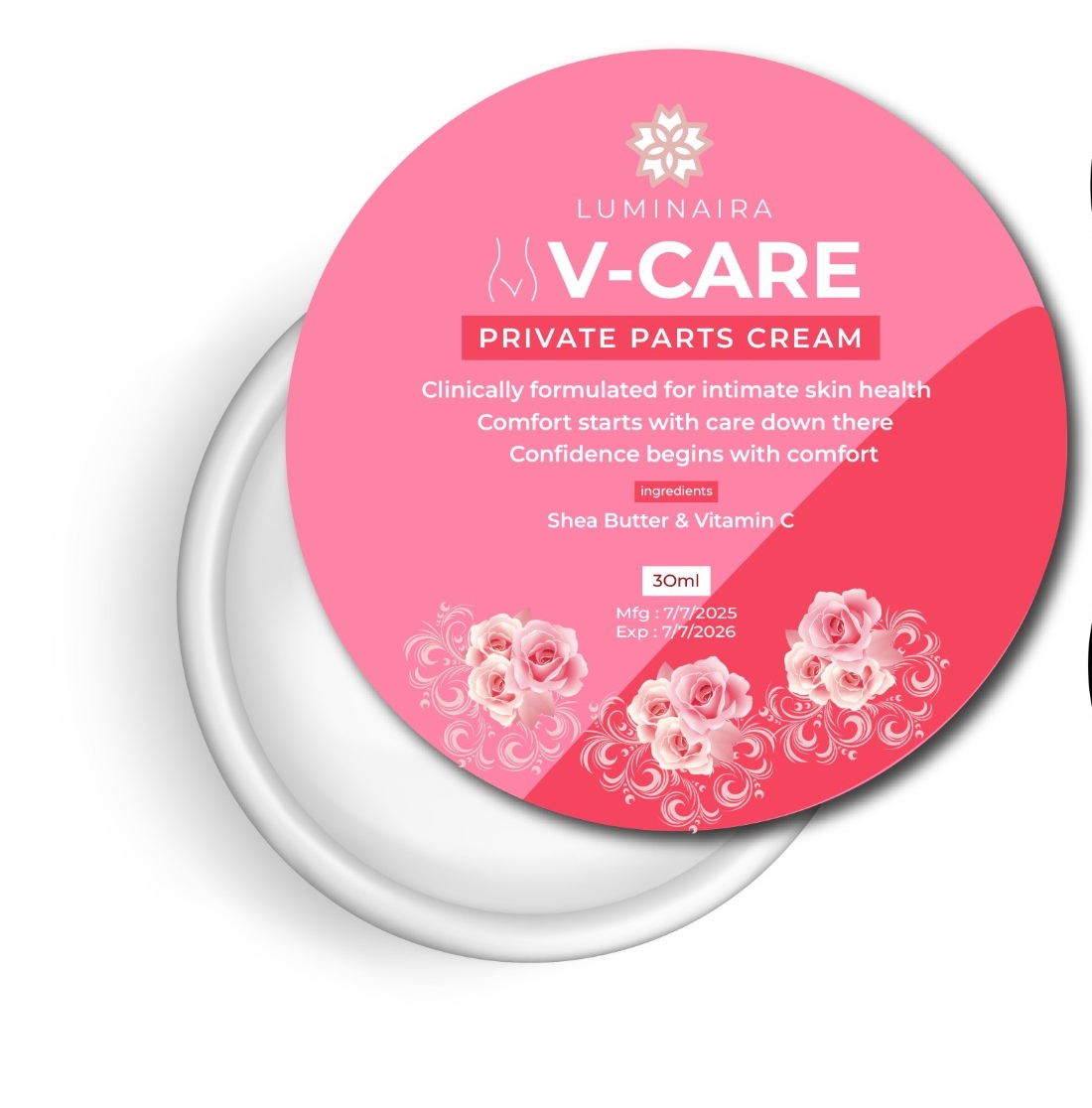 LUMINAIRA V CARE WHITENING CREAM FOR INTIMATE AREAS BEST FOR WOMENS 30ML