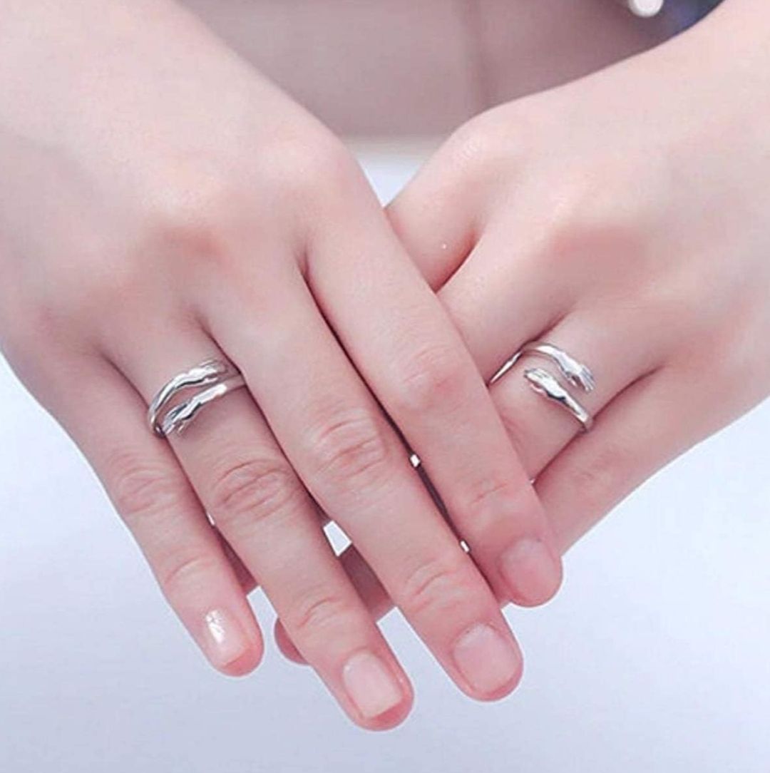 Hug Rings - Adjustable Retro Hug Style Rings for Men and Women
