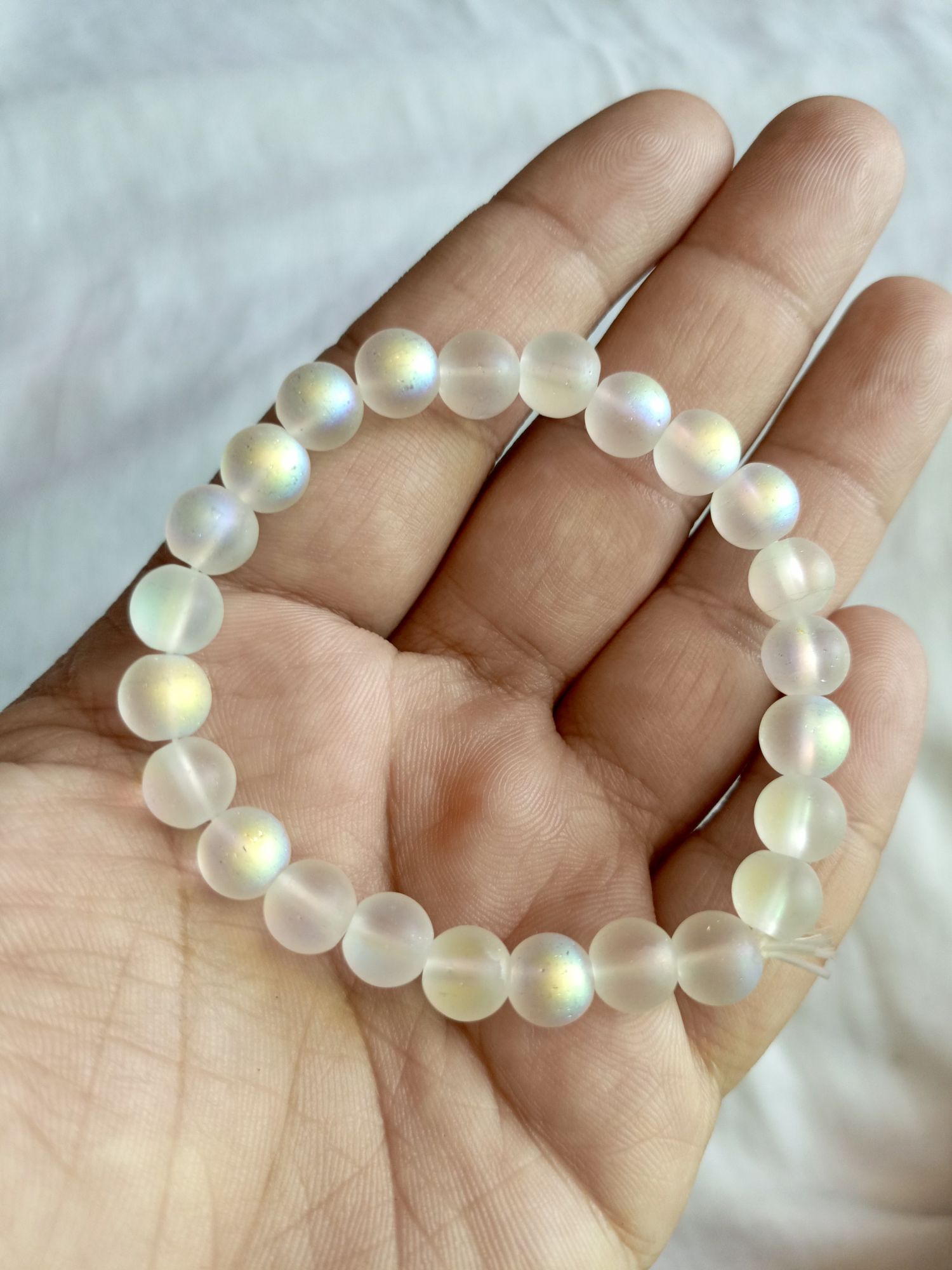 Moon Stone Bracelet – 100% Original Natural Stone Bracelet / Moon Stone / Natural Moon Stone / Original Moon Stone / Gemstone Bracelet / for Men and Women / Stone / Gemstone / Nag/ lab crown lab made.