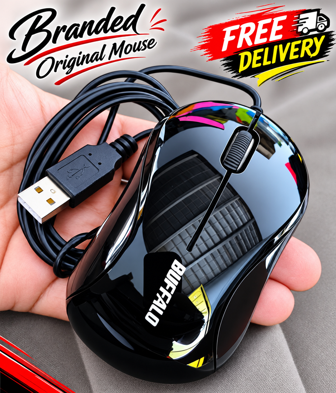اس optical laser Mouse for office and home use. Cleane and stylish. New design