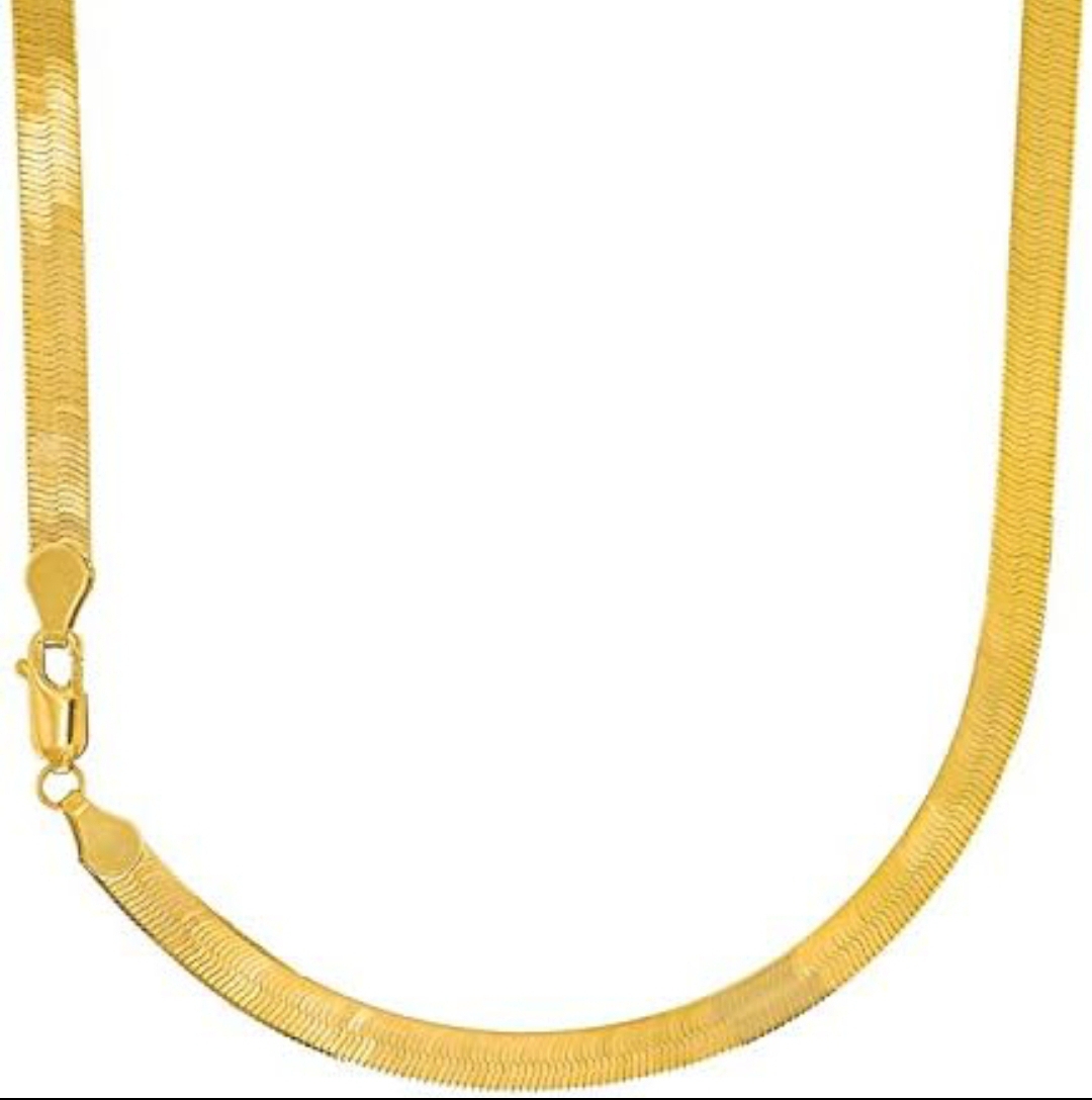 Snake Chain Golden And Silver Color Regular Use For Unisex Jewelry