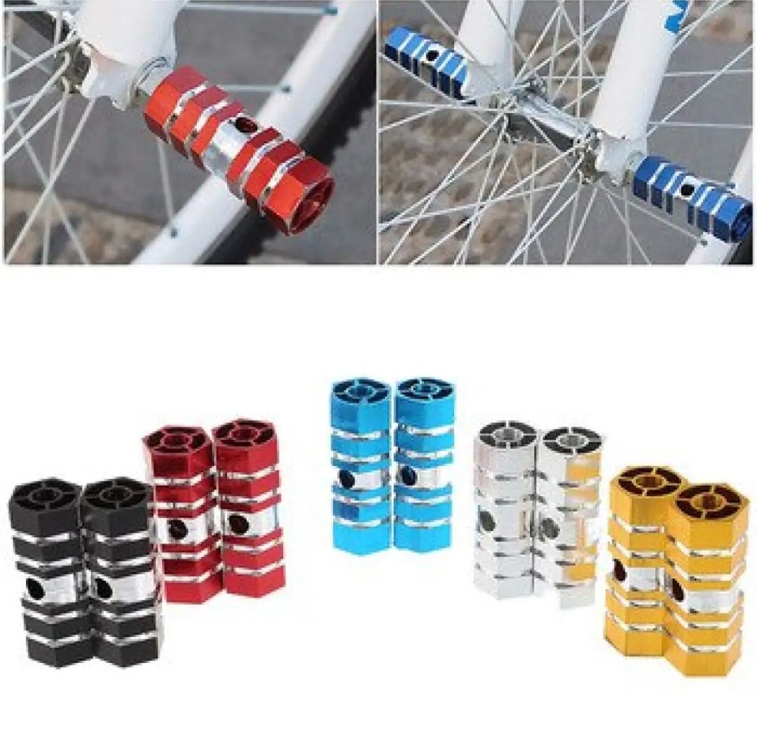 Rear Axle Footrest For Bicycle/Bicycle rear pedal MTB Bike Foot Pegs Bicycle Pedals Front Rear Axle Foot Pegs Footrest Lever Cylinder Rocket Bike Accessorie
