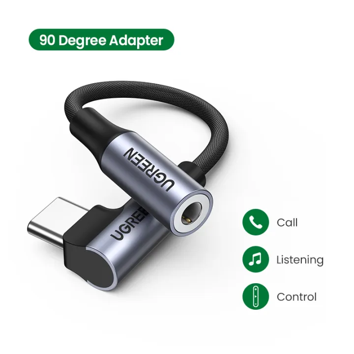 UGREEN Lott Type C to 3.5mm Audio Adapter Cable for Xiaomi, OnePlus, , Vivo , Oppo, universal compatibly For All Mobiles