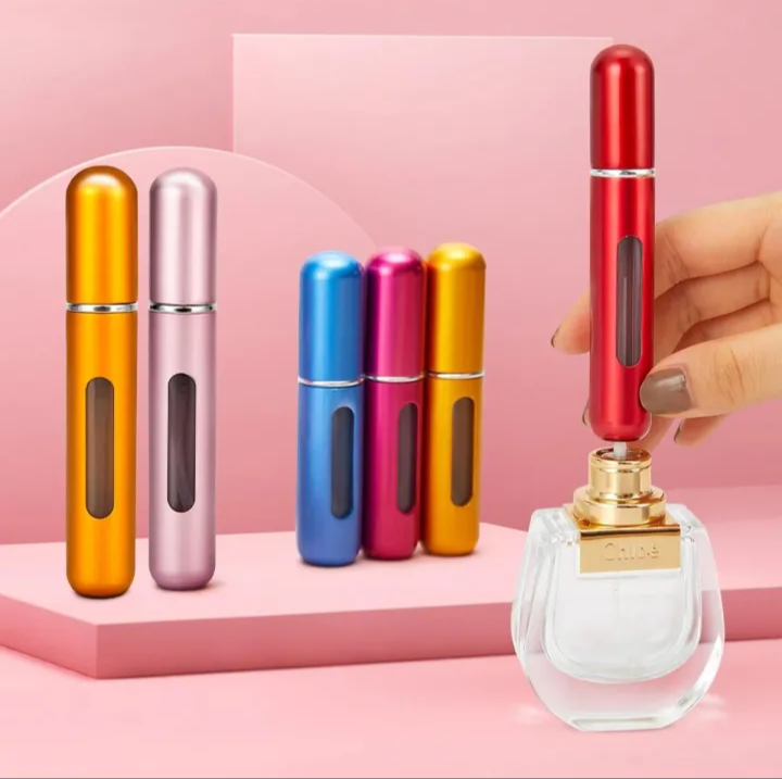 5ml Empty Perfume Refill Atomizer – Portable Travel Spray Bottle with Durable Metal Body price in Pakistan