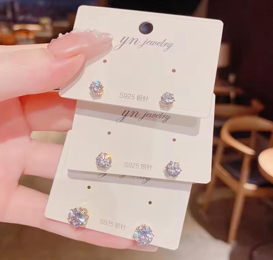 Zercon Stud Earring Jewelry Engagement
Wedding Earrings for Women men