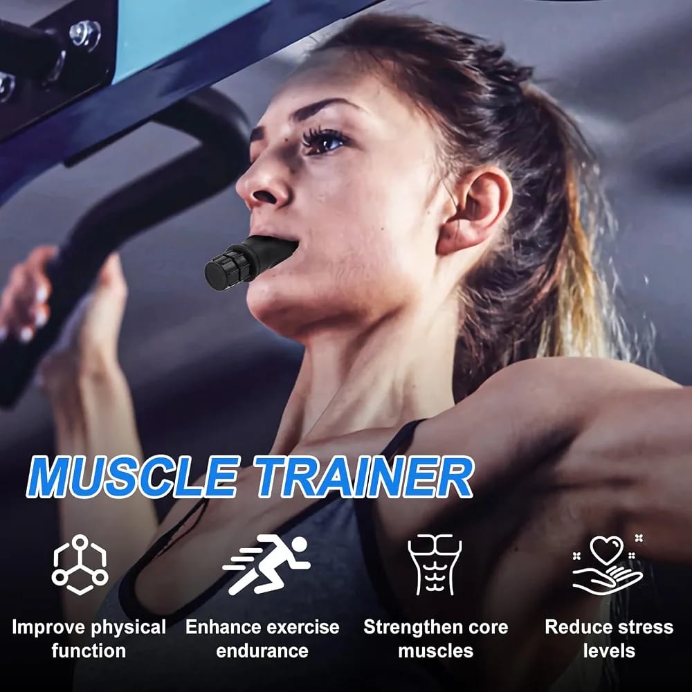 Portable Breathing Trainer with Adjustable Resistance Settings | Lung Breathing Trainer Exercise Device Compact Pure Lung Exercise Device | Enhanced Respiratory Health, Lung Strengthening, Sports Performance