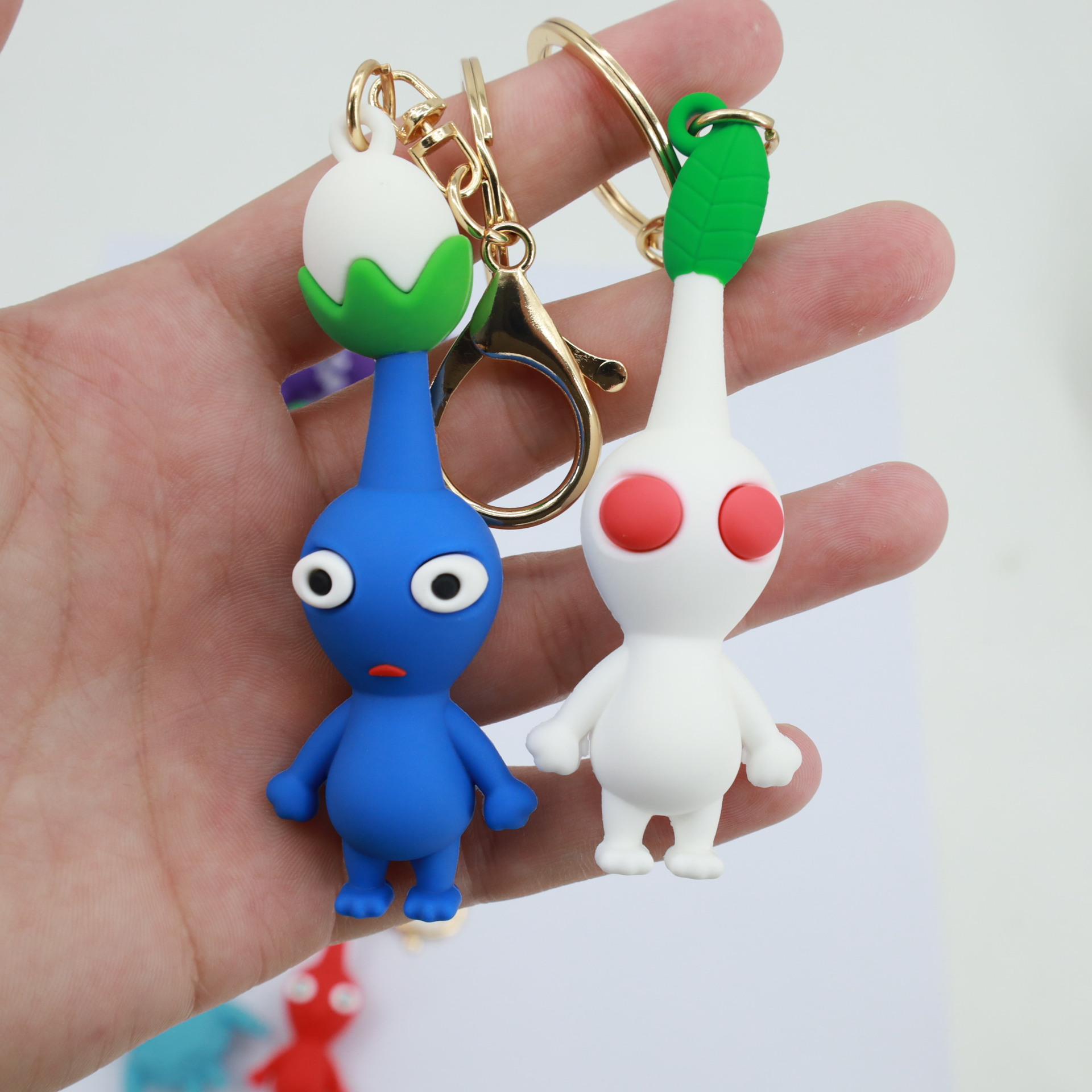 Anime Game PIKMIN Action Figure PVC Keychains Collection Model Doll Toy for Children 