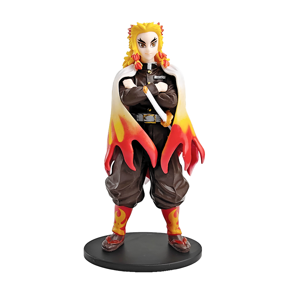 15cm Anime Demon Slayer Figure Doll Toy Nezuko Tanjirou Zenitsu Inosuke Kyoujurou Shinobu Giyuu Qposket Model Toy 
