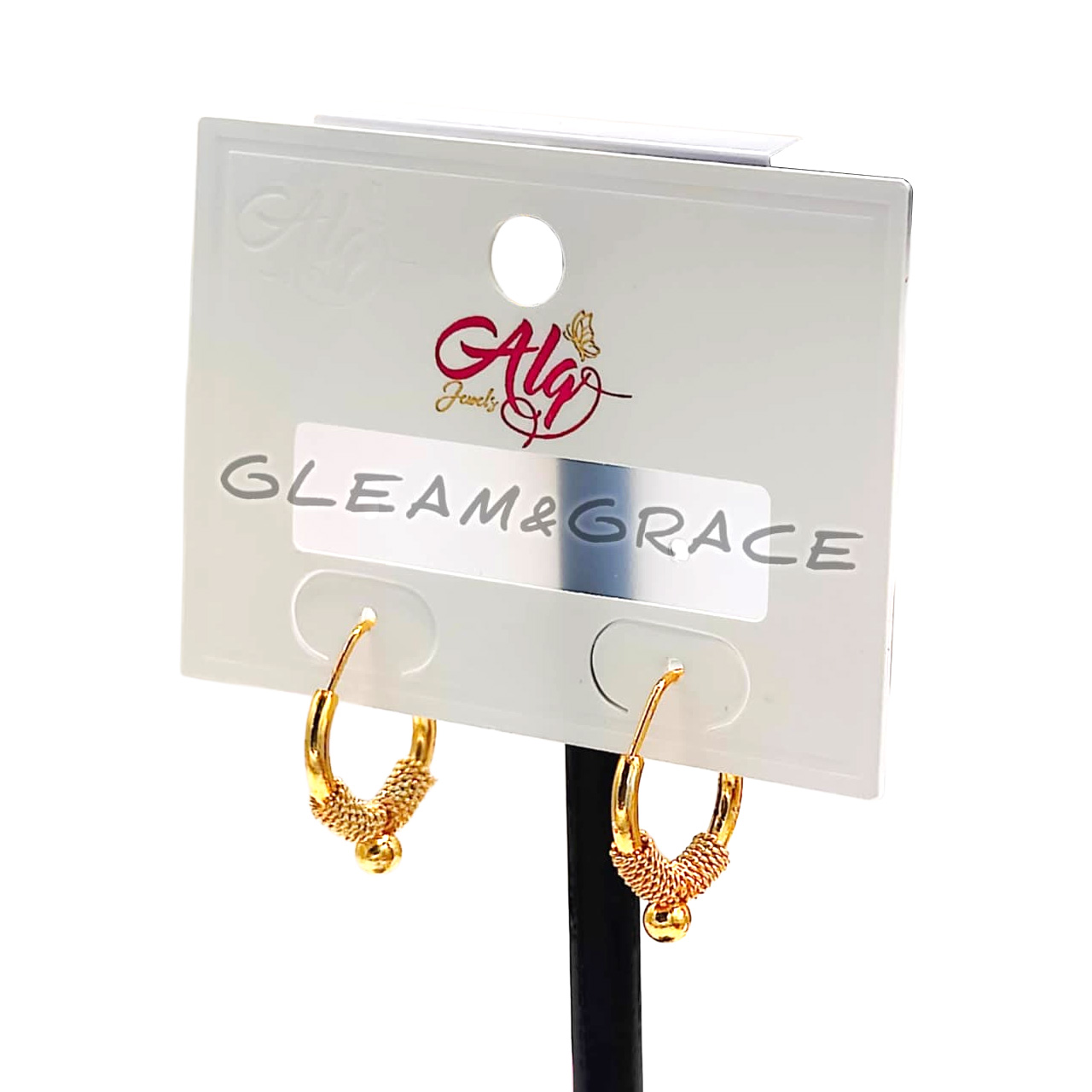 Elegant Golden Twisted Hoop Earrings – Timeless Beauty for Every Look