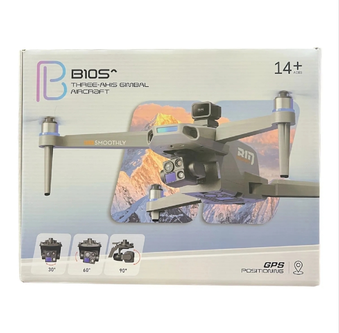 B10S GPS Touch Screen Foldable Camera Drone with 3-Axis Gimbal | Brushless Motor HD Camera Drone | Smart Flight & Stable Aerial Photography