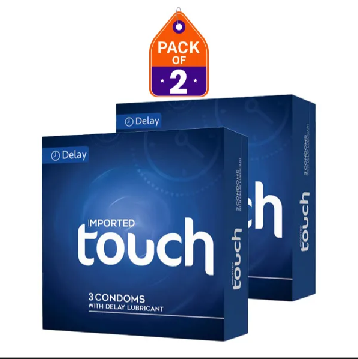 Touch delay condoms pack of 2 (3*2) total 6 condoms