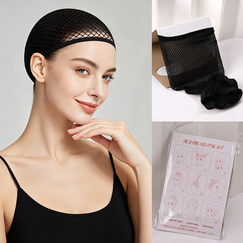 Unisex Non Slip Breathable Fishnet Hair Mesh Wig Cap, Soft Stretchy Wig Accessories Perfect For Long Thick Hair, Multi-Use Hair