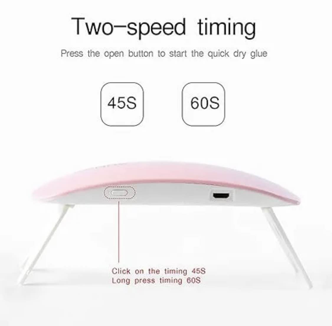Micro Nail Art UV Gel Varnish Curing Machine Mini Portable LED UV Nail Lamp Dryer