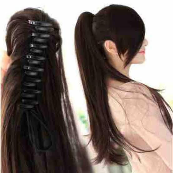 Straight catcher hair extension for girls, ponytail hair extension-natural look
