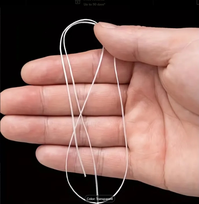 Transparent Elastic Thread for Bracelets | Stretchable String for Beads & Jewelry Making