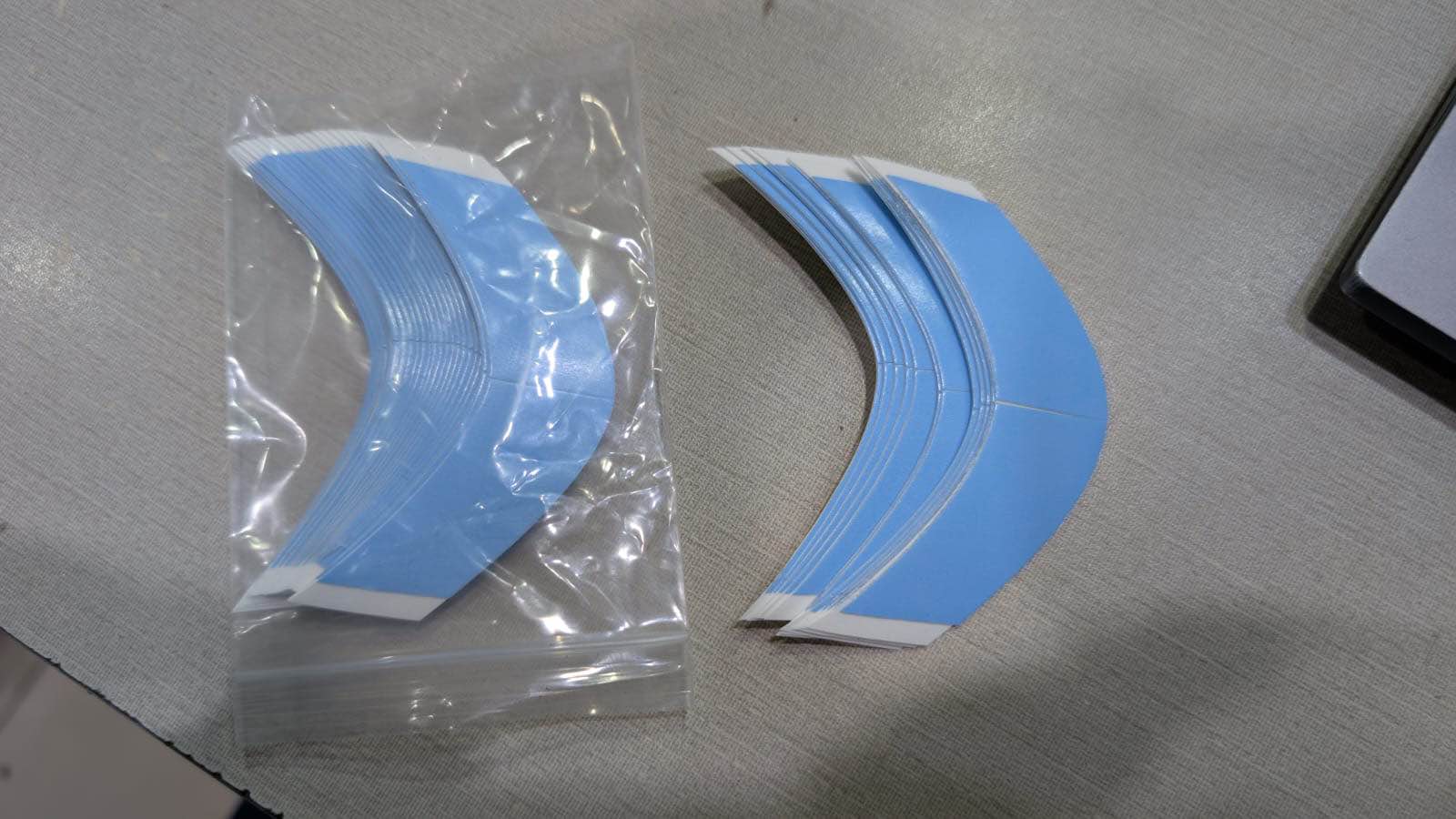 10 Pcs Blue Lace Wig Tape Strips – Double Sided – Long Lasting Hold