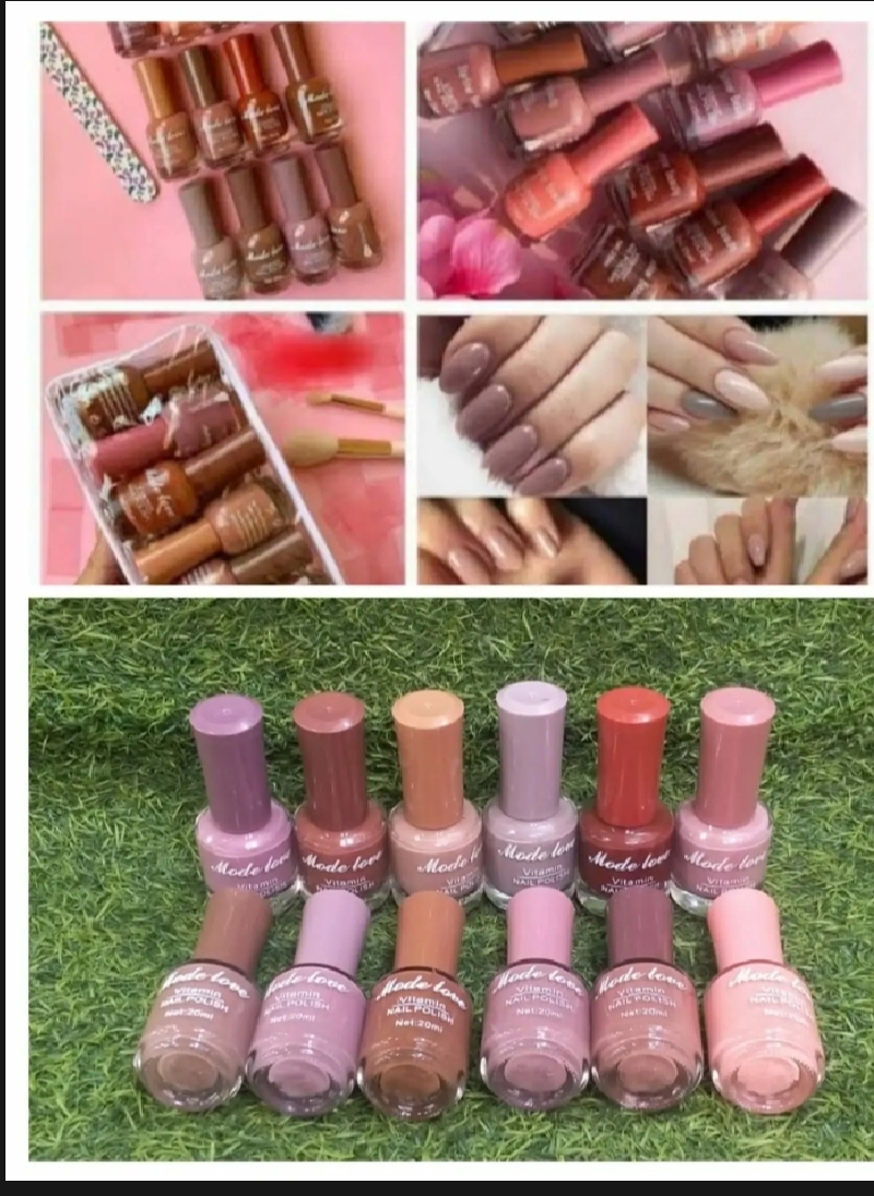 Random Nail Color Mode Love Pack Of 6 Nail Polish Random Colors (12 Colors Available ...