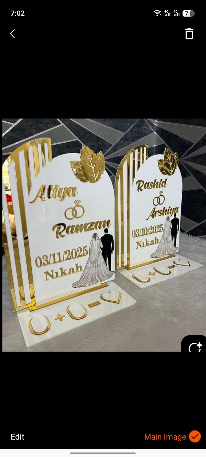 Customized Frame Nikkah Plate, Engagement Trey , Thumb clear Acrylic Nikkah Tray, wedding Trey , Wedding Gift, engagement Gift