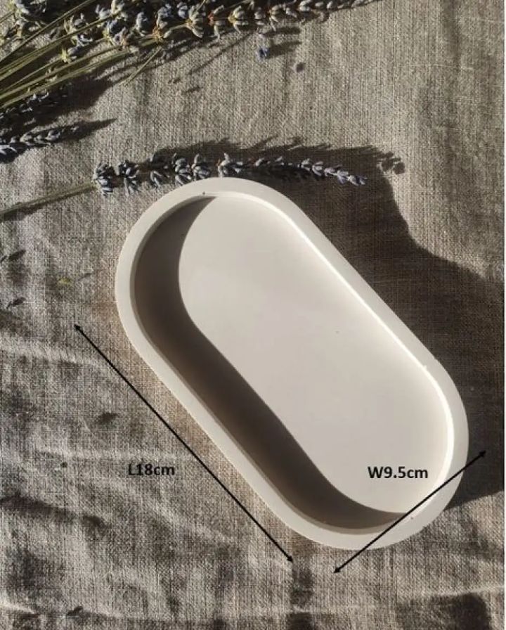 Concrete Oval Tray+ FREE GIFT 🎁 | Daraz.pk