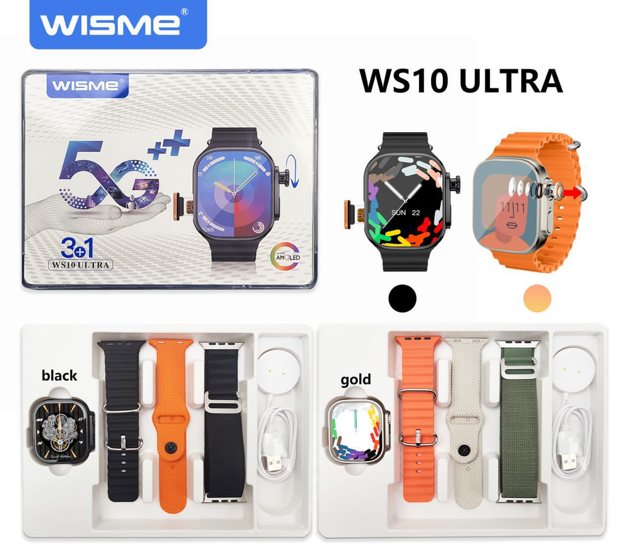 Ws10 Smartwatch 4G 5g Android Ws10 Ultra Ws10A Ws10c Smart Watch