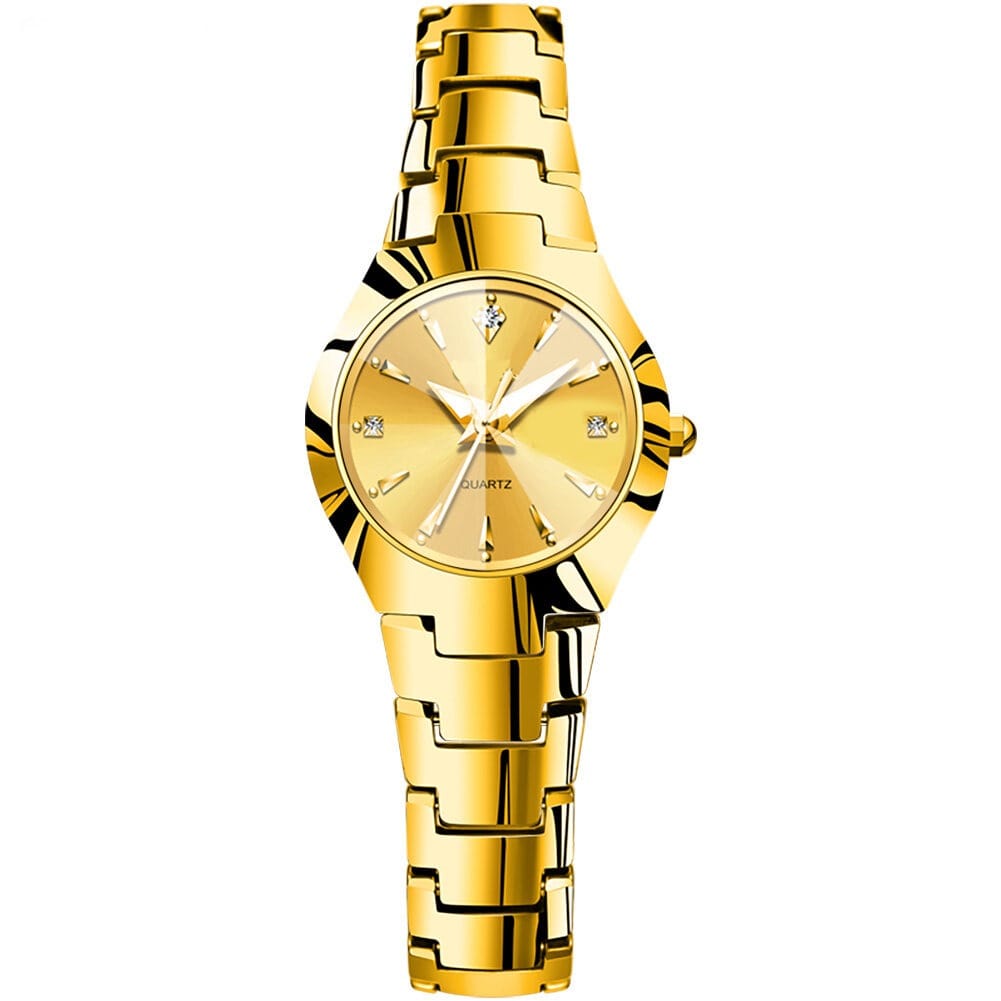 Luxurious Ladies Golden Fashion Watch 100% Imported Quality Classical Collection Fashion Watch for Girl's