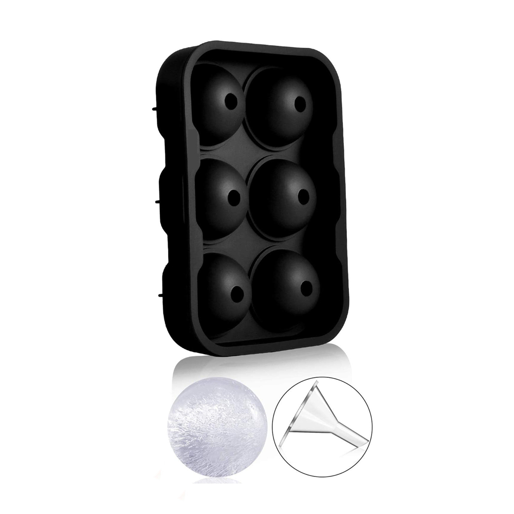 4/6 Grid Big Ball Square Ice Cube Mold Silicone Ice Cube Maker DIY Round Large Ice Cube Tray for