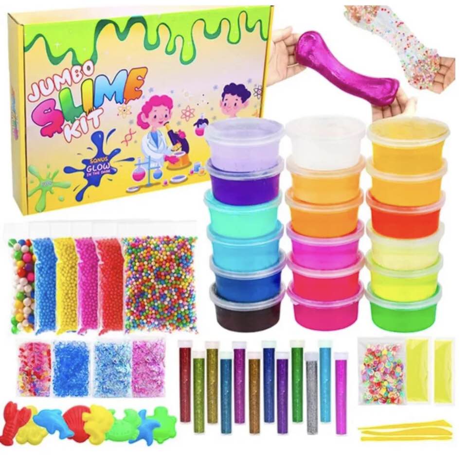 12 Slime pack Orbeez ball and Water Ballons  : 10 stick icecream Kids Learning Toys ( Box Not Included )