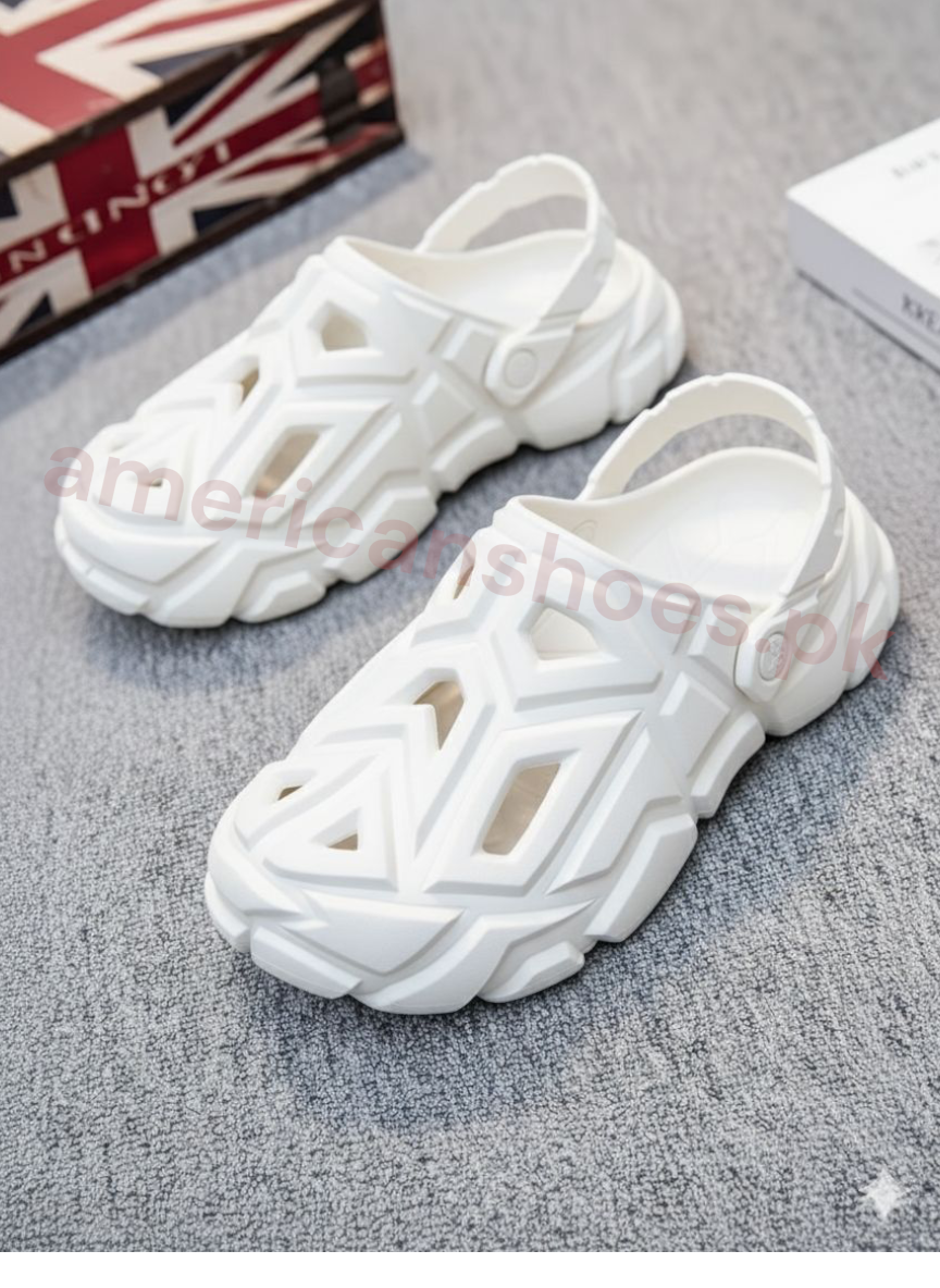 3D Blocks Clogs Design Outdoor Fashion Clogs Gym Sandals for Mens